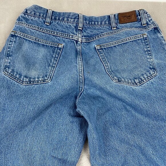 L.L. Bean Mens Jeans 36x29 Relaxed Fit Comfort Waist Blue Denim 100% Cotton - Picture 9 of 13